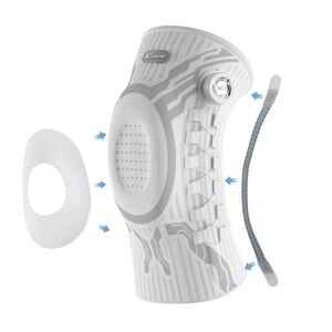 NWT Kuangmi Smart Knob Knee Brace White Single (Right) Size XL